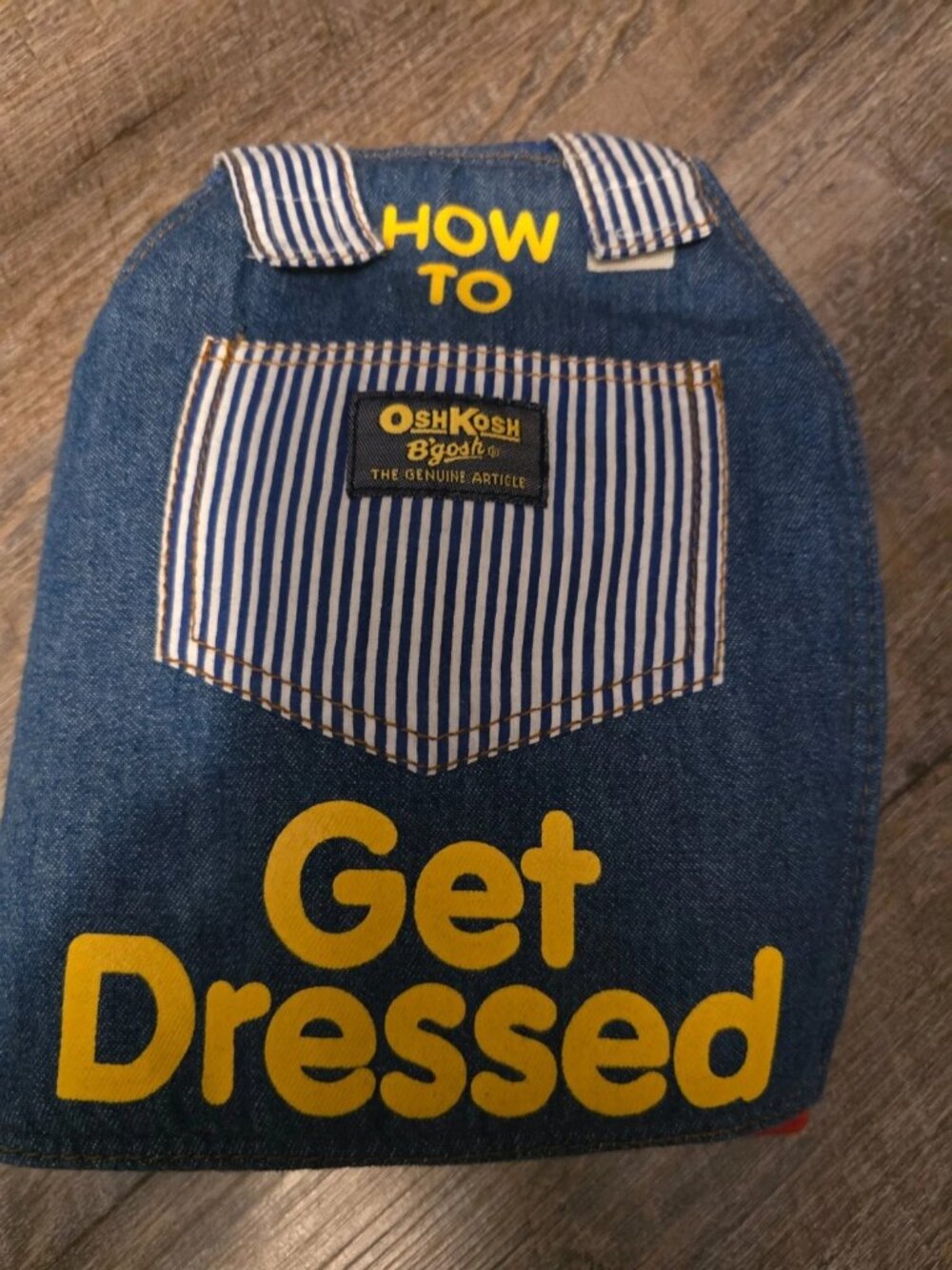 Vintage How To Get Dressed Fabric Book Toy Snap Zip Tie Buckle OshKosh